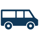 Bus-Icon von der Seite gesehen