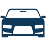 Auto-Icon von vorne gesehen